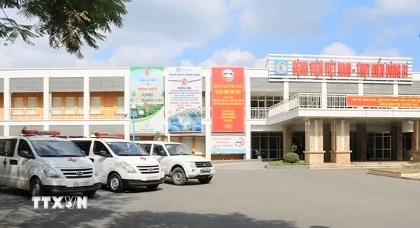 Bệnh viện Việt Nam-Thụy Điển Uông Bí ( Quảng Ninh). (Ảnh: TTXVN phát)