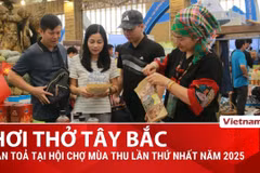 Hơi thở núi rừng Tây Bắc lan tỏa giữa Hội chợ Mùa Thu lần thứ nhất 2025 