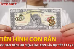 Độc đáo bộ sưu tập tiền kỷ niệm hình con Rắn nhân dịp tết Ất Tỵ 2025