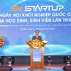 Bộ trưởng Bộ Giáo dục và Đào tạo Hoàng Minh Sơn phát biểu tại sự kiện. (Ảnh: Thanh Tùng/TTXVN)