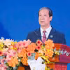 Bộ trưởng Bộ Giáo dục và Đào tạo Nguyễn Kim Sơn phát biểu tại sự kiện. (Ảnh: PV/Vietnam+)