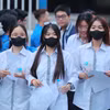 Thí sinh dự thi Tốt nghiệp Trung học phổ thông. (Ảnh: Minh Sơn/Vietnam+)