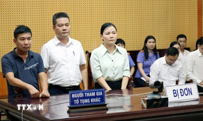 Người tham gia tố tụng. (Ảnh: TTXVN phát)