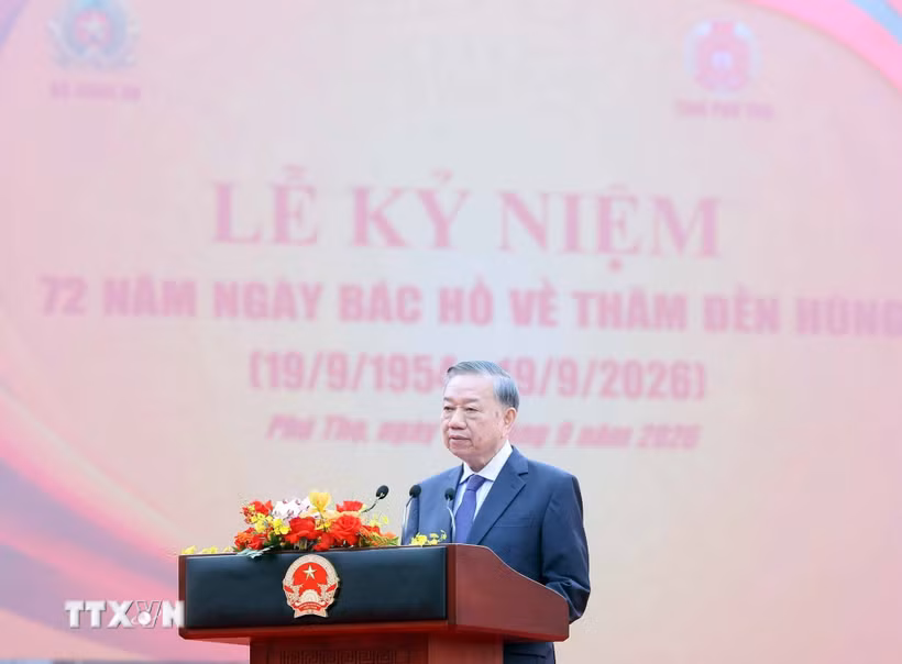 Tổng Bí thư, Chủ tịch nước Tô Lâm phát biểu. (Ảnh: Thống Nhất/TTXVN)