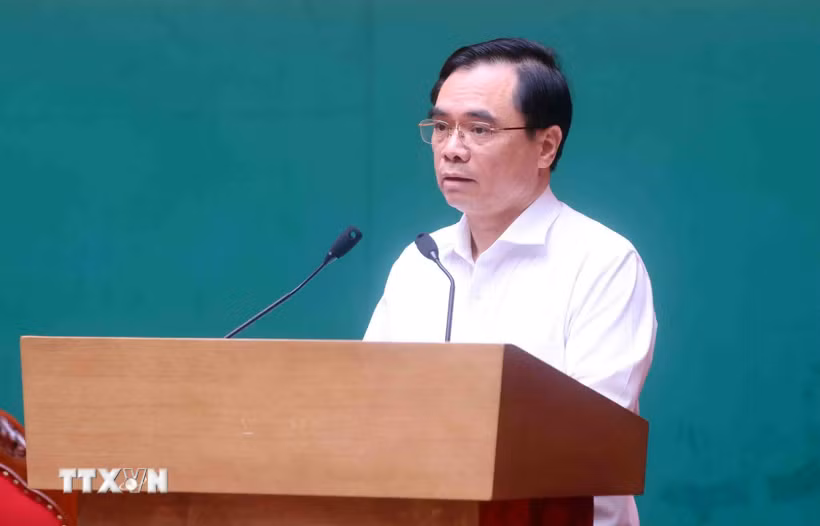 Ông Dương Trung Ý, Ủy viên Trung ương Đảng, Tổng Biên tập Tạp chí Cộng sản. (Ảnh: Phạm Kiên/TTXVN)