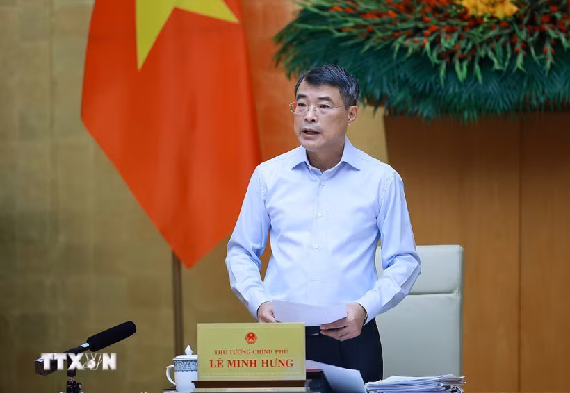 Thủ tướng Lê Minh Hưng chủ trì Phiên họp Chính phủ thường kỳ tháng 8 năm 2026. (Ảnh: Dương Giang/TTXVN)