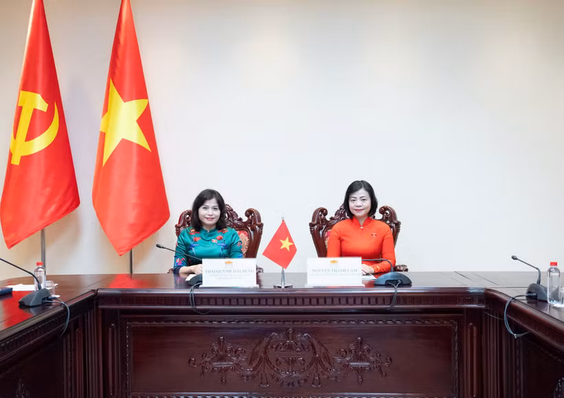 Đoàn Việt Nam tham gia Phiên họp tham vấn lần thứ năm của Ủy ban điều phối Nữ nghị sỹ Hội đồng Liên nghị viện các quốc gia ASEAN (WAIPA). (Nguồn: Cổng Thông tin Điện tử Quốc hội)