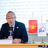 Ông Kobayashi Yosuke đã thông tin chi tiết về Gói hỗ trợ mới của JICA được thiết kế xoay quanh bốn trụ cột có tính bổ trợ chặt chẽ lẫn nhau. (Ảnh: JICA/Vietnam+)