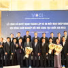 Liên đoàn Thương mại và Công nghiệp Việt Nam chính thức ra mắt Hội đồng Khởi nghiệp Đổi mới sáng tạo Quốc gia VCCI. (Ảnh: Vietnam+)