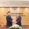 Chủ đề của năm 2025 - “Cơ quan Hải quan cam kết thực hiện nhiệm vụ vì mục tiêu Hiệu quả, An ninh và Thịnh vượng. (Ảnh: Vietnam+)