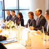 Bộ trưởng Bộ Tài chính Ngô Văn Tuấn tiếp và làm việc với bà Fiona Bassett, Tổng Giám đốc điều hành FTSE Russell, cùng đoàn công tác. (Ảnh: BTC)