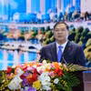 Phó Thủ tướng Thường trực Chính phủ Phạm Gia Túc đến dự, phát biểu chỉ đạo và trao tặng danh hiệu cho các đại diện doanh nhân có thành tích xuất sắc trong các hoạt động chỉ đạo, điều hành doanh nghiệp giai đoạn 2021-2025. (Ảnh: Vietnam+)