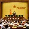 Sáng 26/10, Quốc hội đã nghe tóm tắt Tờ trình và Báo cáo thẩm tra về dự án Luật An ninh dữ liệu. (Ảnh: Doãn Tấn/TTXVN)