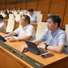 Ngày 14/6, Quốc hội đã chính thức thông qua Luật Thuế thu nhập doanh nghiệp (sửa đổi) với 94,56% phiếu thuận. (Ảnh: CTV/Vietnam+)