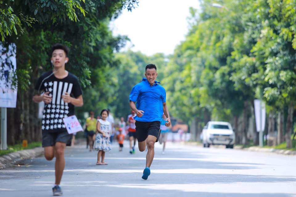 Băng băng về đích. (Ảnh: Minh Sơn/Vietnam+)