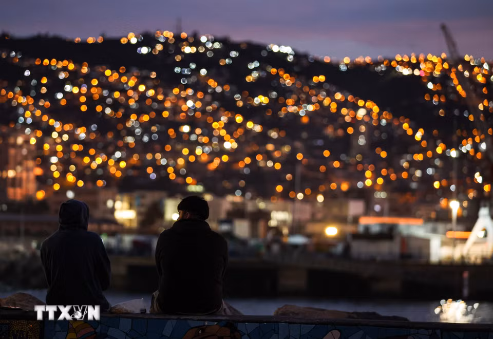 Quang cảnh thành phố Valparaiso, Chile. (Ảnh: THX/TTXVN phát)