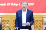 Tổng Bí thư Tô Lâm, Bí thư Quân ủy Trung ương chủ trì Hội nghị Quân ủy Trung ương lần thứ mười ba, nhiệm kỳ 2020-2025. (Ảnh: Thống Nhất/TTXVN)
