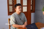 Bị can Vũ Hoàng Hải tại Cơ quan Cảnh sát điều tra. (Ảnh: TTXVN phát)