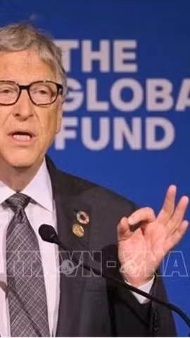 Tỷ phú Bill Gates phát biểu tại một sự kiện ở New York, Mỹ. (Ảnh: AFP/TTXVN)