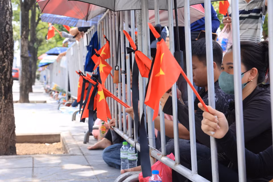Hình ảnh Tổng Bí thư sẽ luôn sống mãi trong lòng người dân Việt Nam. (Ảnh: Hoài Nam/Vietnam+)
