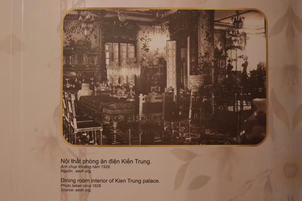 Nội thất phòng ăn trong điện. (Ảnh tư liệu)