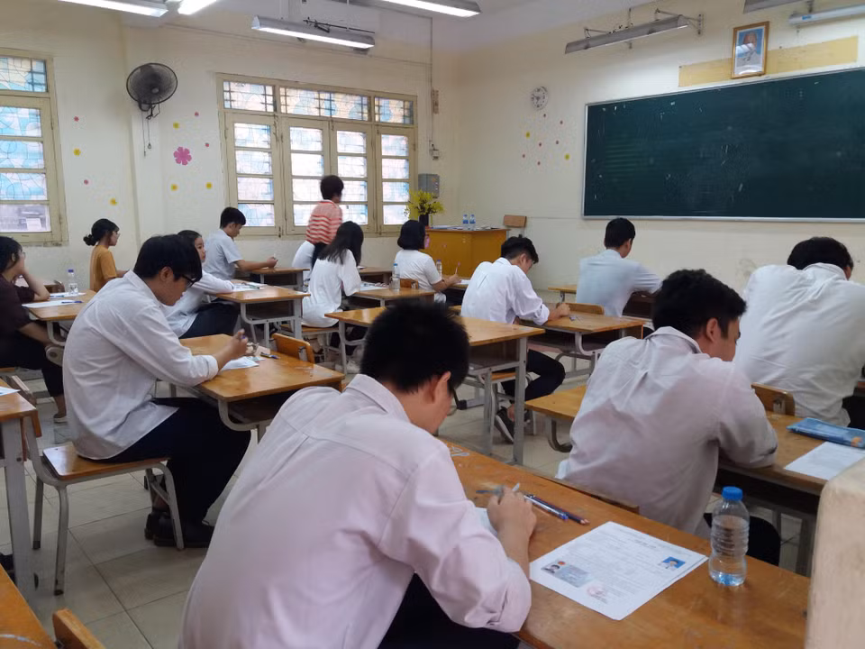 Thí sinh đã sẵn sàng cho kỳ thi. (Ảnh: PM/Vietnam+)