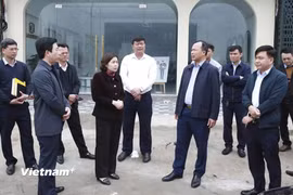 Lãnh đạo tỉnh Vĩnh Phúc luôn chỉ đạo sát sao và kịp thời giải quyết vướng mắc trong công tác giải phóng mặt bằng dự án. (Ảnh: Nguyễn Thảo/Vietnam+)