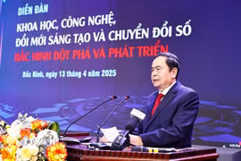 Chủ tịch Quốc hội Trần Thanh Mẫn phát biểu. (Ảnh: Doãn Tấn/TTXVN)