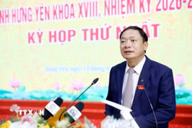 Ông Trần Quốc Văn, Chủ tịch Hội đồng Nhân dân tỉnh Hưng Yên khóa XVIII, nhiệm kỳ 2026-2031. (Ảnh: Thế Duyệt/TTXVN)