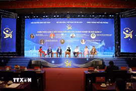 Các đại biểu thảo luận tại hội nghị. (Ảnh: Hoàng Ngọc/TTXVN)