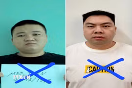 Đối tượng Mao Jibin (trái) và Gao Zhao (phải). (Ảnh: TTXVN phát)