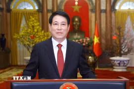 Chủ tịch nước Lương Cường. (Ảnh: Lâm Khánh/TTXVN)
