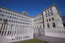 Trụ sở WTO tại Geneva, Thụy Sĩ. (Ảnh: THX/TTXVN)