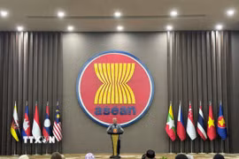 Tổng thống nước Cộng hòa Dân chủ Timor Leste Jose Ramos Horta phát biểu tại Ban Thư ký ASEAN. (Ảnh: Văn Phong/TTXVN)