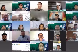 Đại diện các doanh nghiệp hai nước tham dự hội thảo. (Ảnh: chụp màn hình)
