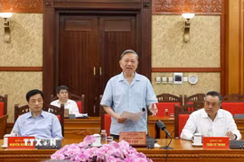 Tổng Bí thư, Chủ tịch nước Tô Lâm phát biểu. (Ảnh: Thống Nhất/TTXVN)