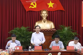 Ông Đỗ Thanh Bình, Ủy viên Trung ương Đảng, Bí thư Thành ủy Cần Thơ phát biểu. (Ảnh: Ngọc Thiện/TTXVN)