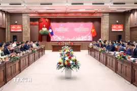 Quang cảnh cuộc hội đàm. (Ảnh: An Đăng/TTXVN)