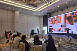 Hội thảo Bao bì và Thương hiệu Xuất khẩu 2025-Từ xu hướng đến thực hiện. (Ảnh: PV/Vietnam+)