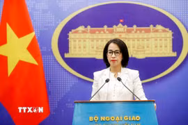 Người Phát ngôn Bộ Ngoại giao Phạm Thu Hằng. (Ảnh: An Đăng/TTXVN)
