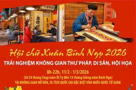 Hội chữ Xuân Bính Ngọ 2026: Trải nghiệm không gian thư pháp, di sản, hội họa