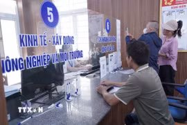 Từ tháng 3-9/2026, phường Đồng Sơn đã tiếp nhận gần 570 hồ sơ xin tính, tính lại tiền sử dụng đất. (Ảnh: Thanh Thuy/TTXVN)