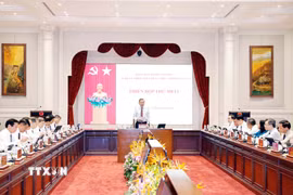 Tổng Bí thư, Chủ tịch nước Tô Lâm chủ trì Phiên họp thứ nhất của Ban Chỉ đạo Trung ương về hoàn thiện thể chế và thực thi pháp luật. (Ảnh: Thống Nhất/TTXVN)