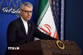 Người phát ngôn Bộ Ngoại giao Iran Esmaeil Baghaei. (Ảnh: THX/TTXVN)