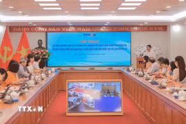 Sáng 29/9, tại Trung tâm Thông tấn quốc gia, TTXVN tổ chức hội nghị tập huấn sử dụng kinh phí và đánh giá sản phẩm truyền thông nhiệm vụ khoa học, công nghệ, đổi mới sáng tạo và chuyển đổi số năm 2026. (Ảnh: Phan Phương/TTXVN)
