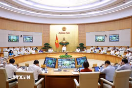 Thủ tướng Lê Minh Hưng chủ trì Phiên họp Chính phủ thường kỳ tháng 9 năm 2026 và Hội nghị trực tuyến Chính phủ với địa phương. (Ảnh: Dương Giang/TTXVN)