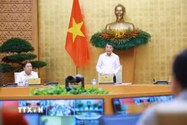 Thủ tướng Lê Minh Hưng chủ trì Phiên họp Chính phủ thường kỳ tháng 9 năm 2026 và Hội nghị trực tuyến Chính phủ với địa phương. (Ảnh: Dương Giang/TTXVN)