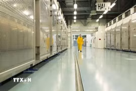 Bên trong cơ sở hạt nhân Fordow của Iran. (Ảnh: EPA/TTXVN)