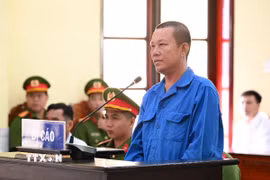 Bị cáo Nguyễn Cao Bằng tại phiên tòa. (Ảnh: Bùi Giang/TTXVN)