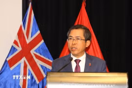 Đại sứ Việt Nam tại Australia Phạm Hùng Tâm. (Ảnh: Thanh Tú/TTXVN)
